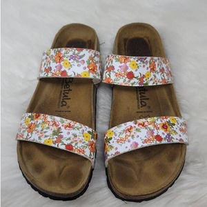 Betula by Birkenstock Birko-Flor Multi Color Floral Sandal 36- 5/5 1/2
